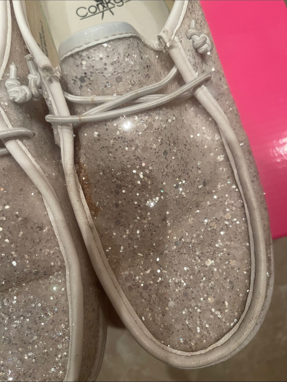 🤍Corkys Women Glitter Casual Loafers in White - Picture 5 of 6